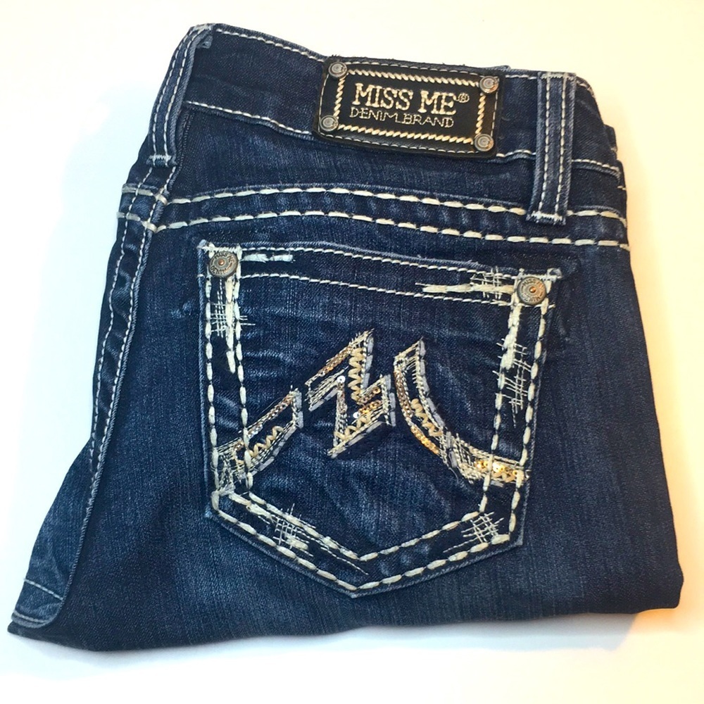 MISS ME• EASY BOOT DARK WASH • Size 27• - Picture 4 of 15
